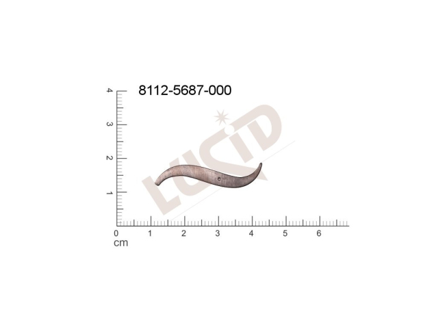 Plochý výsek ostatní bez oček (svěšovacích dírek) 30.0x10.0mm