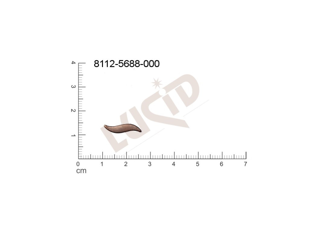 Plochý výsek ostatní bez oček (svěšovacích dírek) 16.0x4.0mm