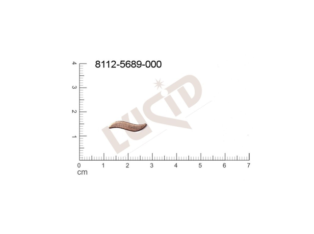 Plochý výsek ostatní bez oček (svěšovacích dírek) 16.0x4.0mm