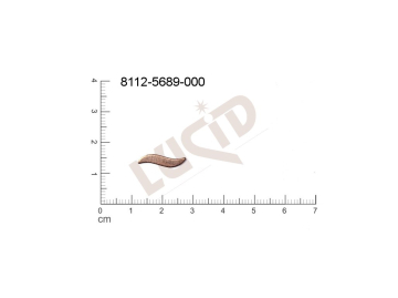 flat cut-out other without loops / attaching holes 16.0x4.0mm