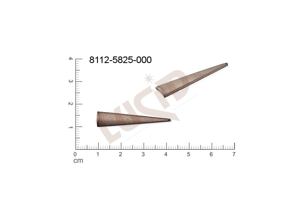 fancy shape triangles other without loops / attaching holes 32.0x7.0mm