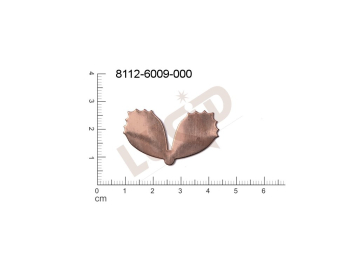 Plochý výsek zvířata motýli bez oček (svěšovacích dírek) 34.0x19.0mm