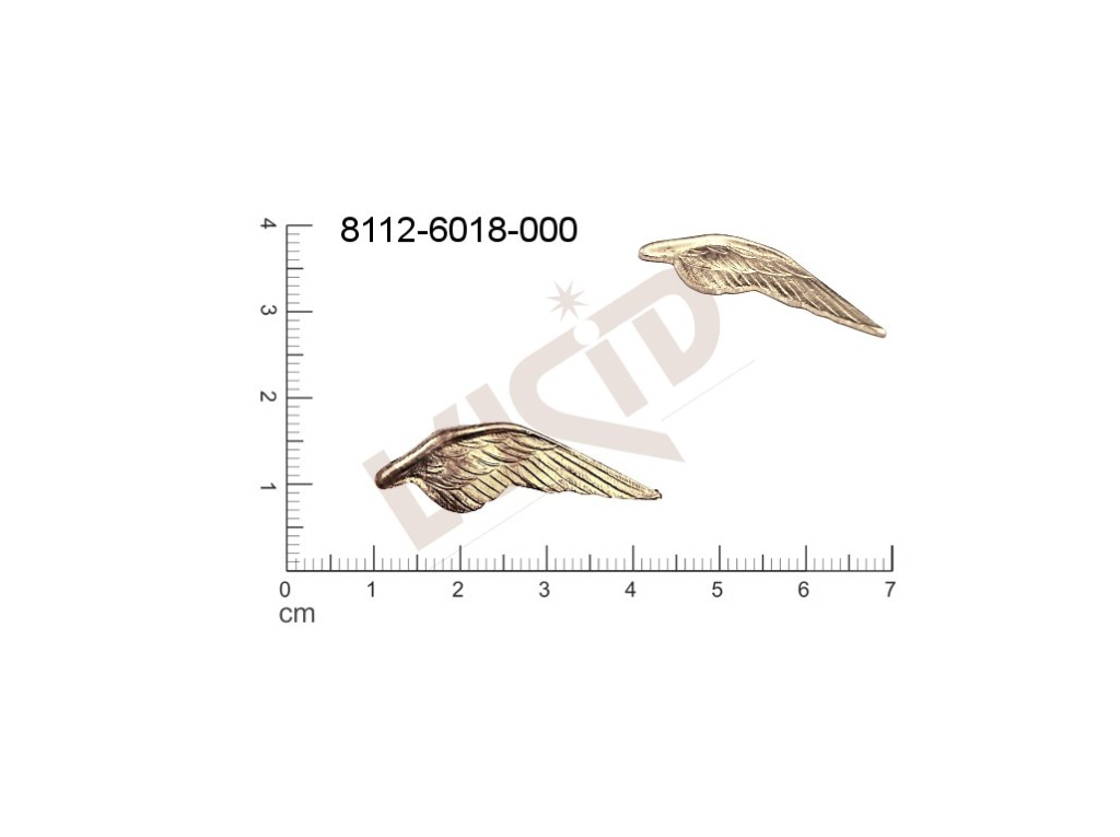 Tvarový výlisek zvířata bez oček (svěšovacích dírek) 34.0x10.0mm