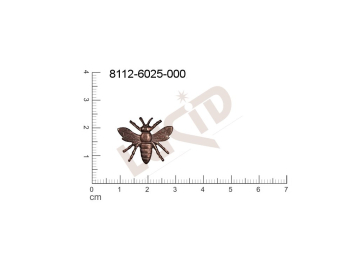 Tvarový výlisek zvířata brouk a další hmyz bez oček (svěšovacích dírek) 20.0x17.0mm