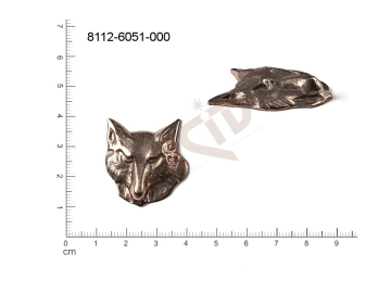 fancy shape symbols of organizations ???? other animals without loops / attaching holes 30.0x27.0mm