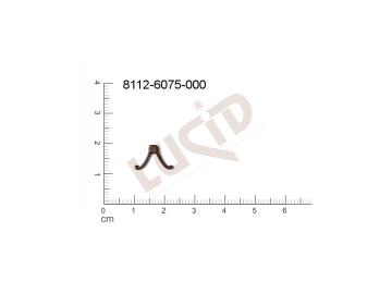 Tvarový výlisek zvířata bez oček (svěšovacích dírek) 13.0x9.0mm