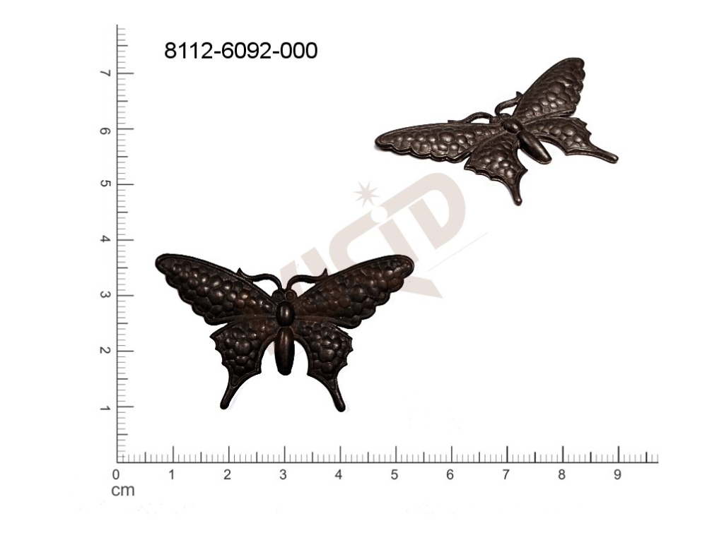 fancy shape animals butterflies without loops / attaching holes 45.0x29.0mm