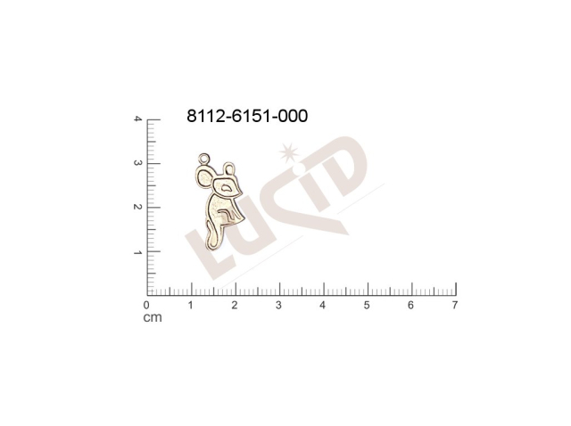 fancy shape animals other animals with 1 loop / attaching hole 22.2x10.2mm