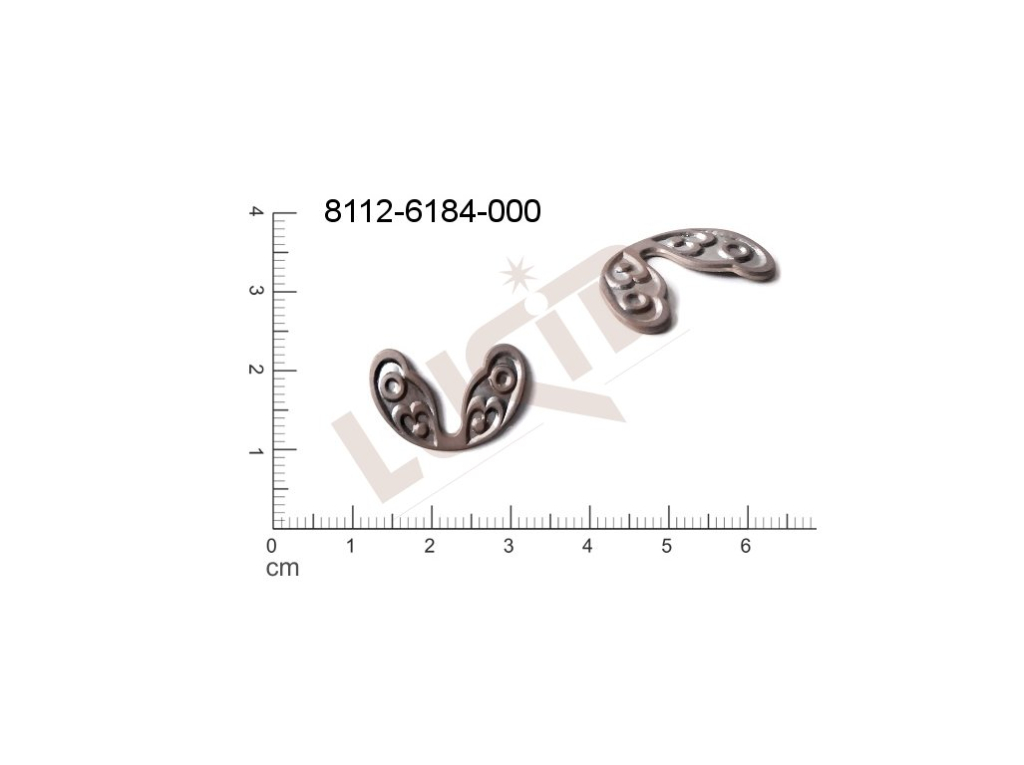 fancy shape other without loops / attaching holes 20.0x15.0mm