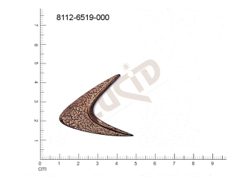 fancy shape other without loops / attaching holes 36.0x33.0mm