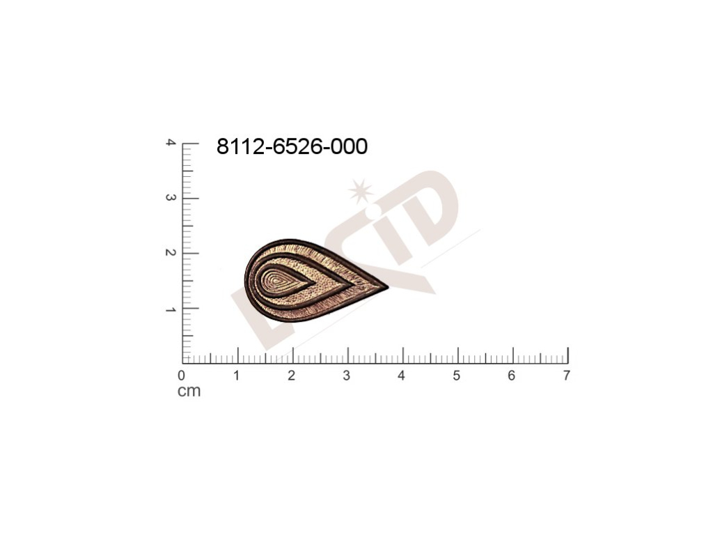 fancy shape drops other without loops / attaching holes 26.0x15.0mm