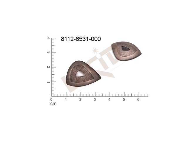 Tvarový výlisek ostatní bez oček (svěšovacích dírek) 25.0x17.0mm