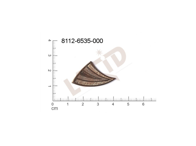 fancy shape triangles other without loops / attaching holes 28.0x19.0mm