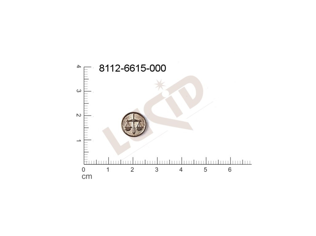 fancy shape signs of the zodiac other without loops / attaching holes 11.0mm