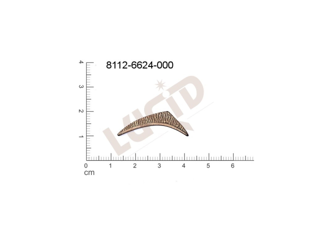 Tvarový výlisek ostatní bez oček (svěšovacích dírek) 29.9x10.1mm