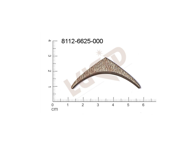 Tvarový výlisek ostatní bez oček (svěšovacích dírek) 45.0x11.0mm