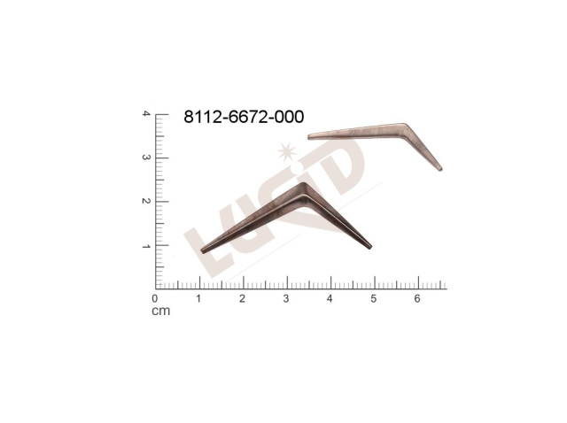 Tvarový výlisek ostatní bez oček (svěšovacích dírek) 40.0x17.0mm