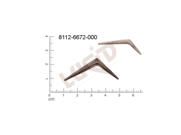 fancy shape other without loops / attaching holes 40.0x17.0mm