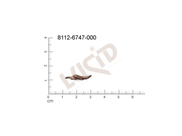 fancy shape other without loops / attaching holes 20.0x5.0mm