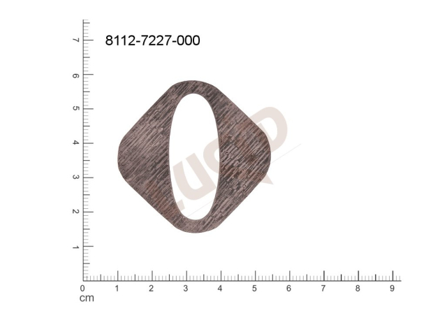 flat cut-out other without loops / attaching holes 38.0x38.0mm