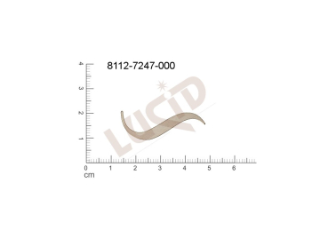 flat cut-out other without loops / attaching holes 33.8x13.0mm