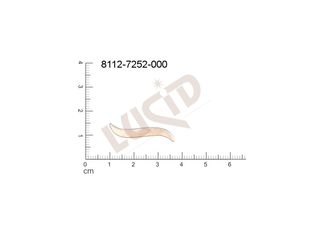 Plochý výsek ostatní bez oček (svěšovacích dírek) 29.0x5.0mm