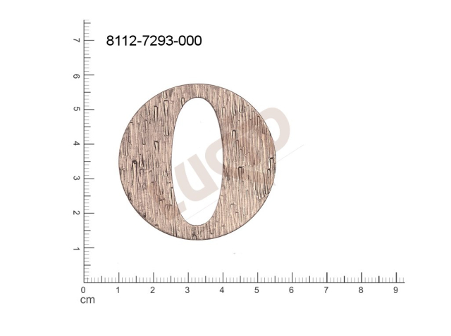 fancy shape round other without loops / attaching holes 45.0x45.0mm