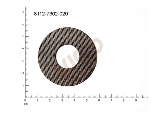 flat cut-out round other without loops / attaching holes 48.0mm