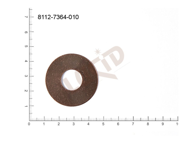 flat cut-out round other without loops / attaching holes 35.0mm