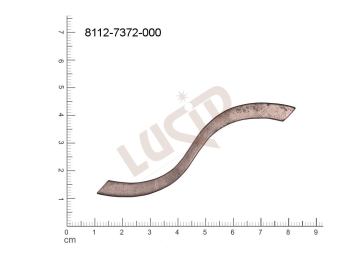 flat cut-out other without loops / attaching holes 28.0x6.0mm