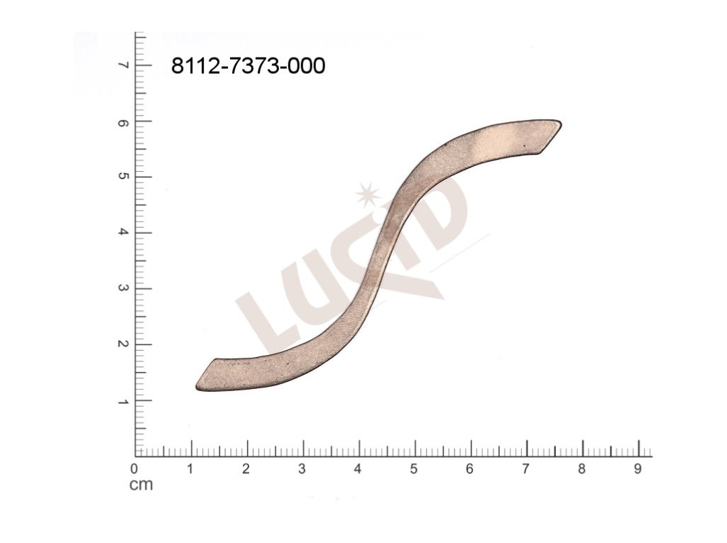 flat cut-out other without loops / attaching holes 81.0x7.0mm