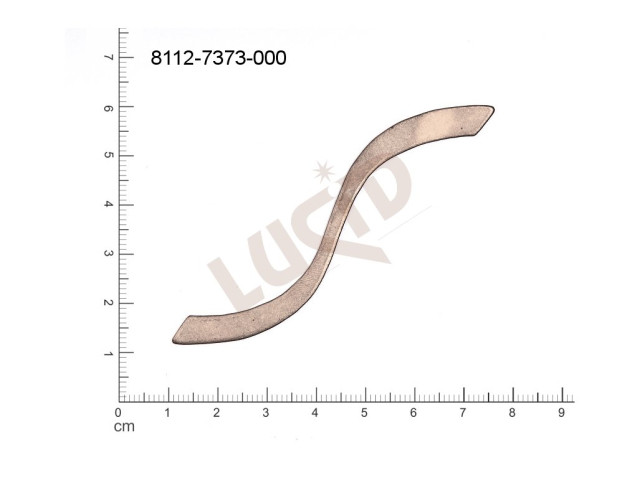 flat cut-out other without loops / attaching holes 81.0x7.0mm