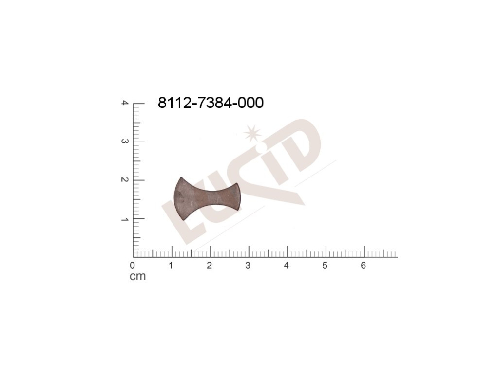 Plochý výsek ostatní bez oček (svěšovacích dírek) 17.0x10.0mm