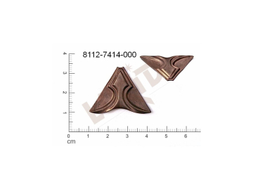 fancy shape triangles other without loops / attaching holes 30.0x25.0mm