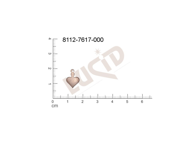 Tvarový výlisek rostlinné motivy lístečky s 1 očkem (svěšovací dírkou) 14.0x9.0mm