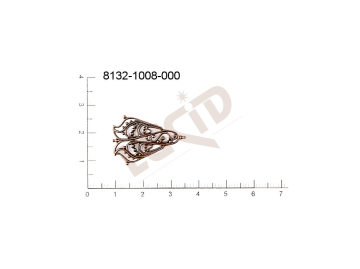 Filigree, fancy shape, other , without  loops 27.0x17.0mm