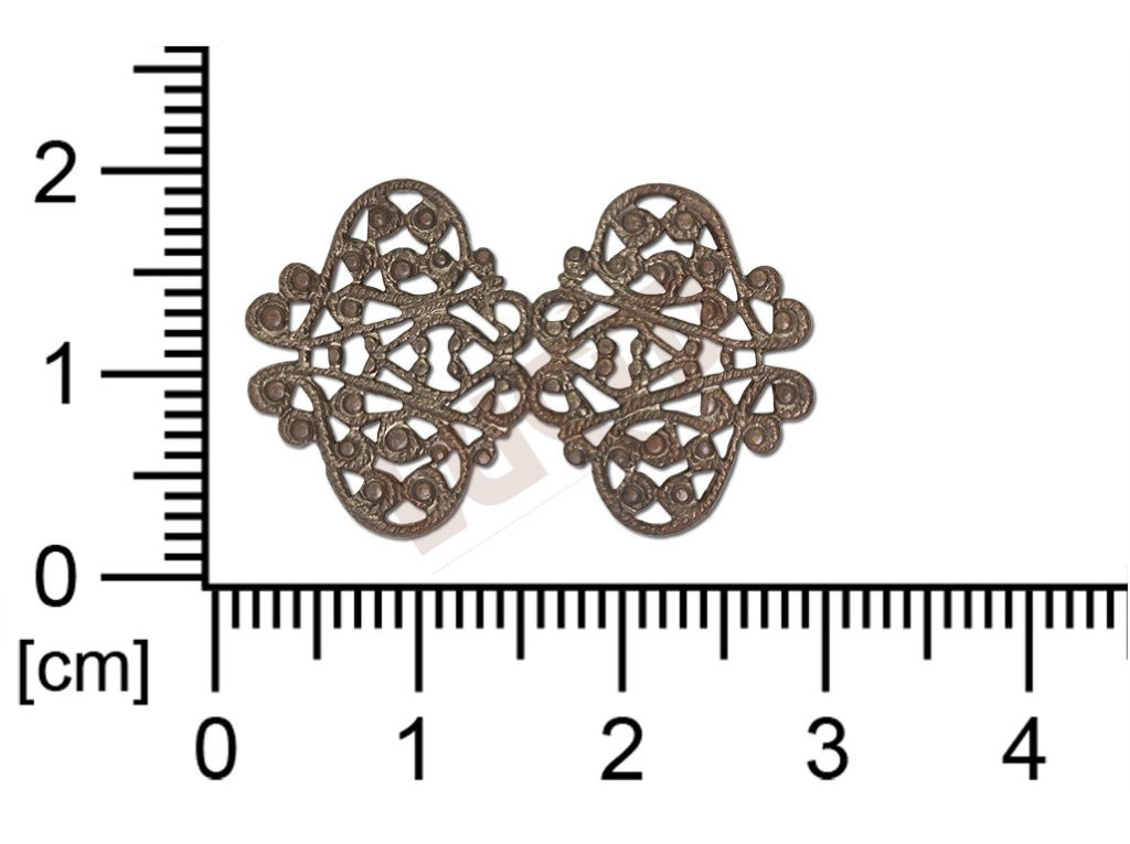 Filigree, fancy shape, ribbons, without  loops , cut-out