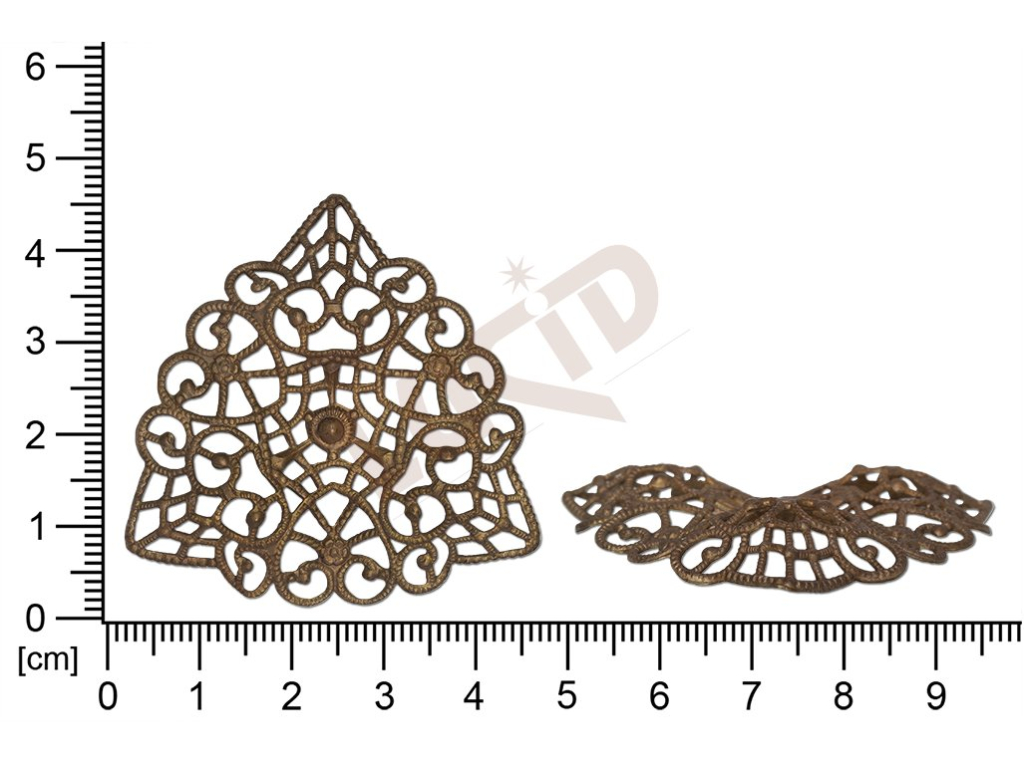 Filigree, fancy shape, other, without  loops, cut-out