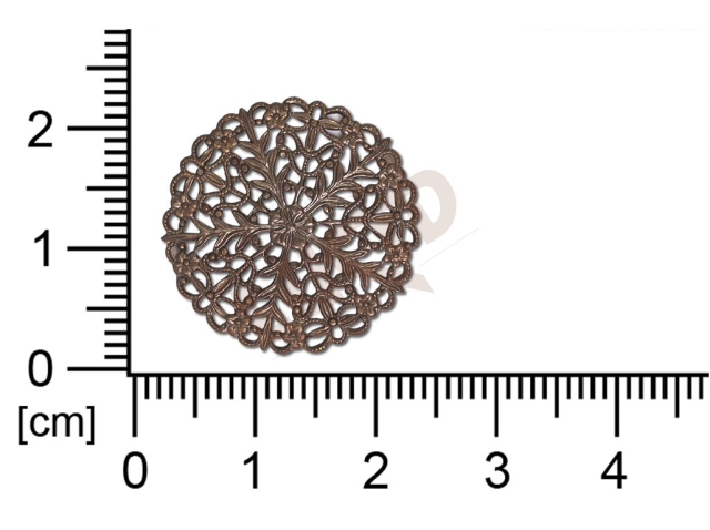 Filigree, fancy shape, round, without  loops