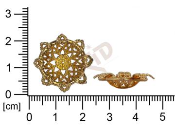 Filigree, fancy shape, round, without  loops 