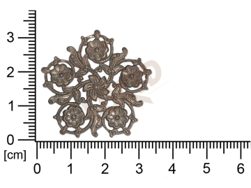 Filigree, fancy shape, round, without  loops 