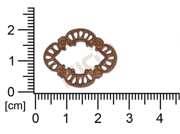 Filigrán, tvarový výlisek, ostatní, bez oček , prořezávaný, 24.0x19.0mm