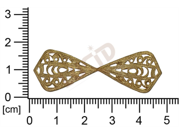 Filigrán, tvarový výlisek, ostatní, bez oček , prořezávaný, 47.0x15.0mm