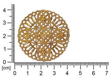 Filigree, fancy shape, round, without  loops 