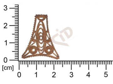 Filigrán, tvarový výlisek, ostatní, bez oček , prořezávaný 26.0x22.0mm