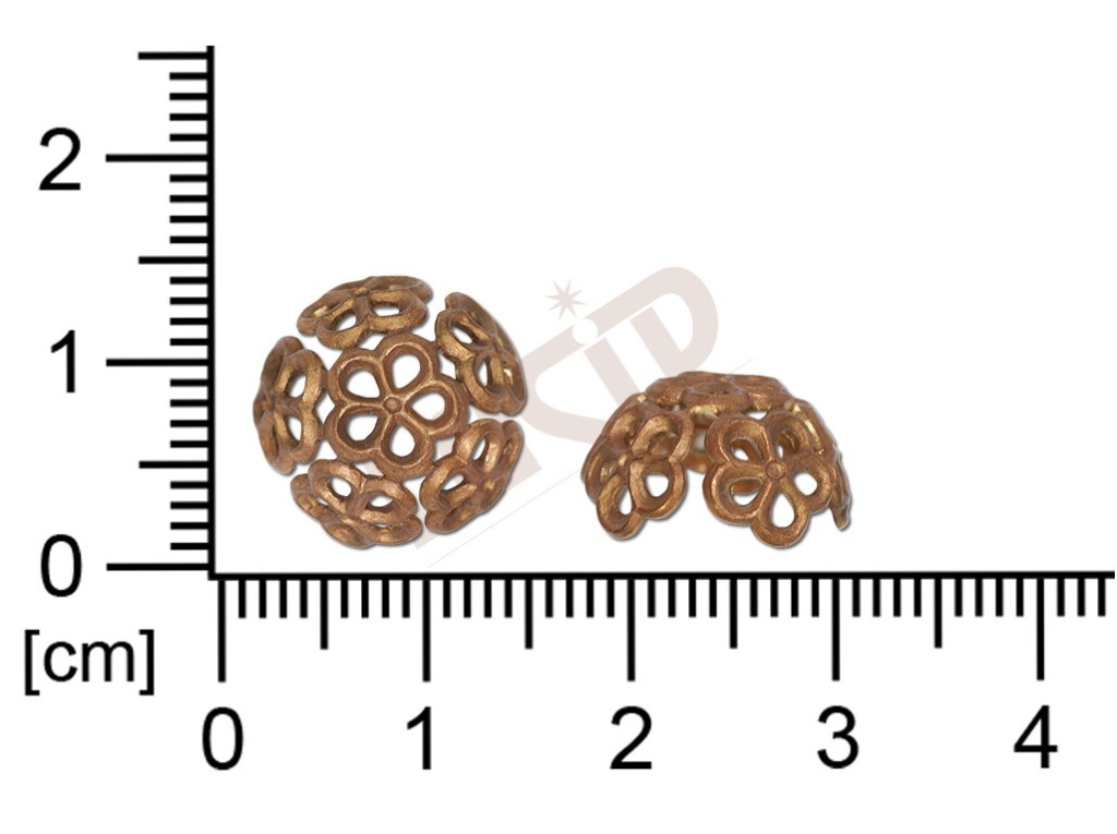 Filigrán, tvarový výlisek, kulatý bez oček  14.0mm