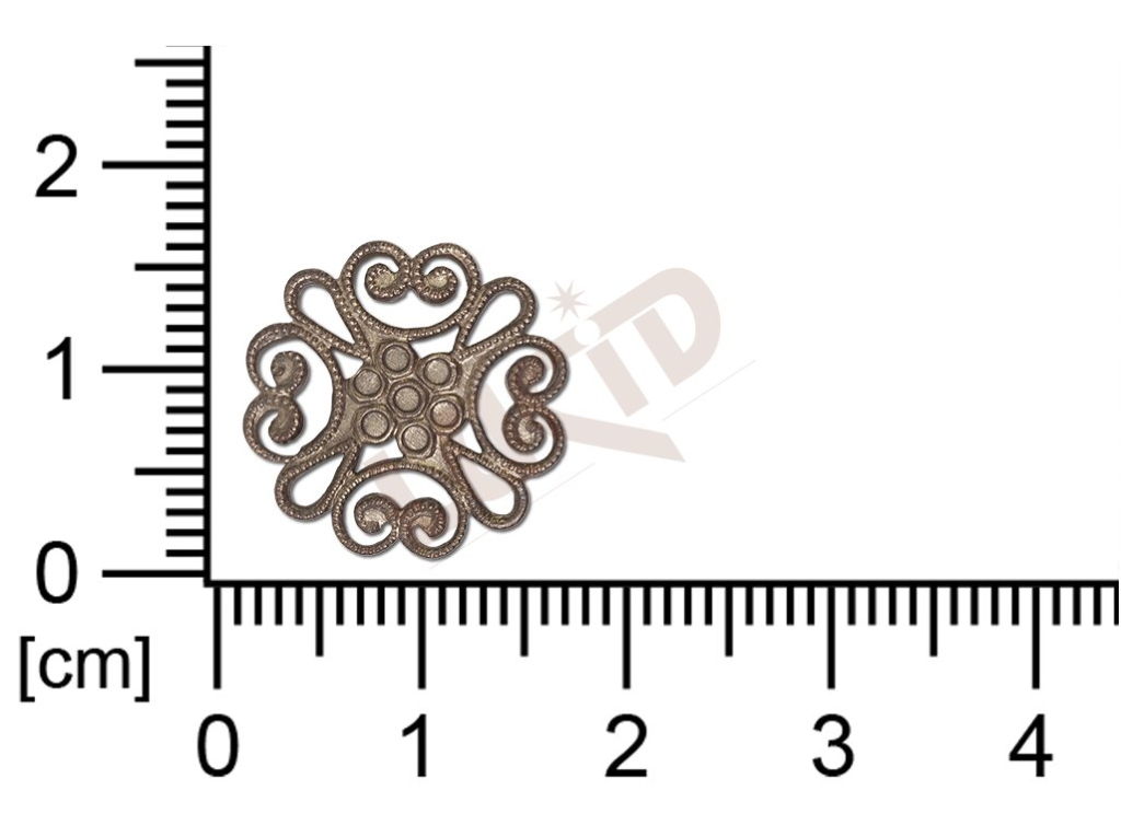 Filigree, fancy shape, round, without  loops 