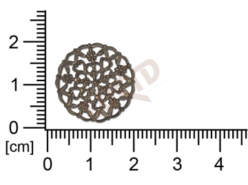 Filigree, fancy shape, round, without  loops 