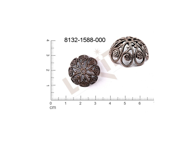 Filigree, fancy shape, round, without  loops , cut-out