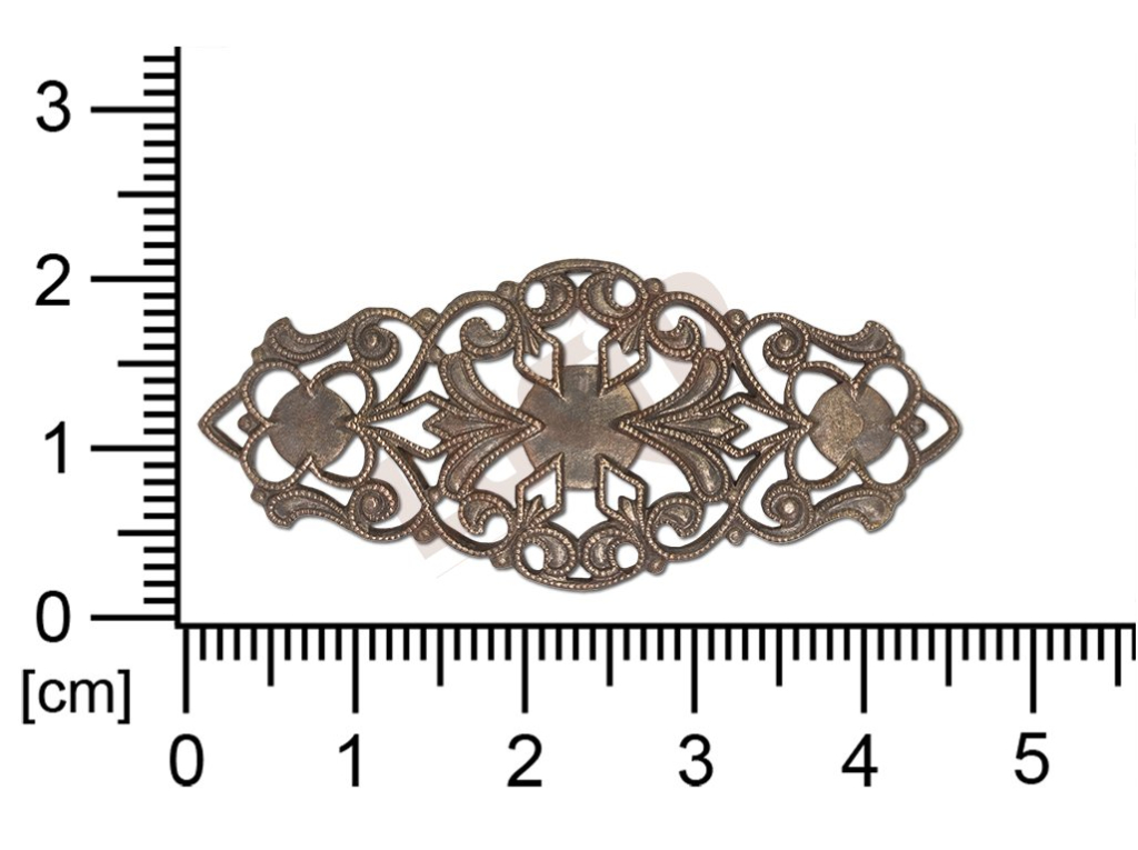 Filigree, fancy shape, oval, without  loops 